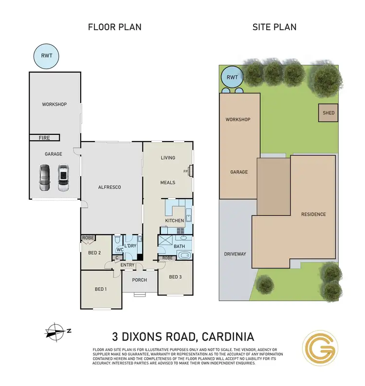 Floorplan of Homely house listing, 3 Dixons Road, Cardinia VIC 3978