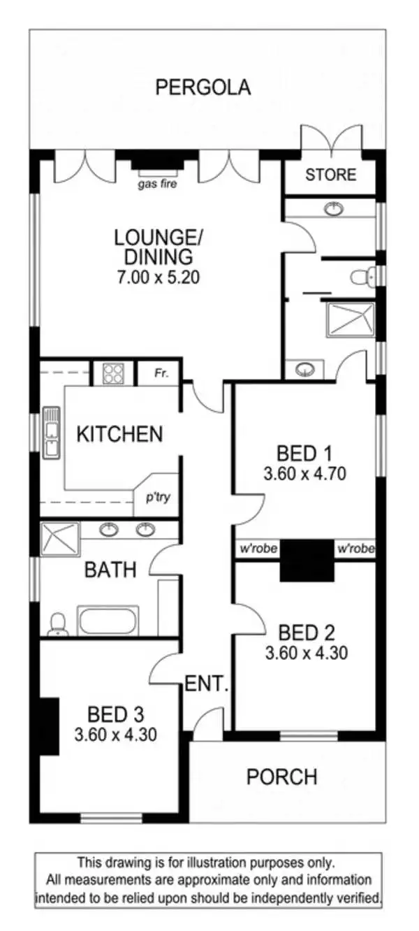 Floorplan of Homely house listing, 36 Bertha Street, Mount Gambier SA 5290