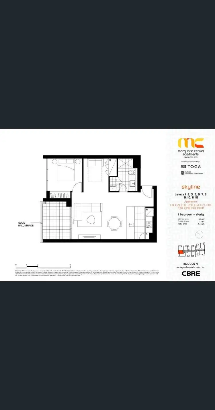 Floorplan of Homely apartment listing, 1011/1 Saunders Close, Macquarie Park NSW 2113