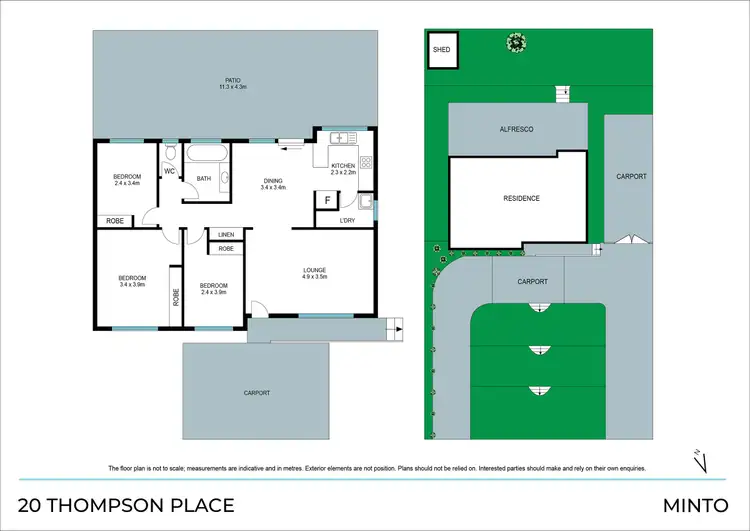 Floorplan of Homely house listing, 20 Thompson Place, Minto NSW 2566