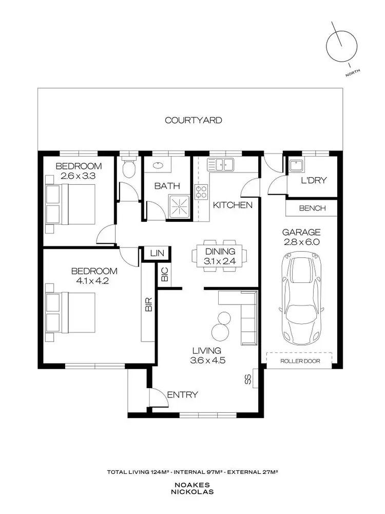 Floorplan of Homely unit listing, 3/21 Ormond Avenue, Daw Park SA 5041
