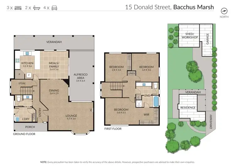 Floorplan of Homely house listing, 15 Donald Street, Bacchus Marsh VIC 3340