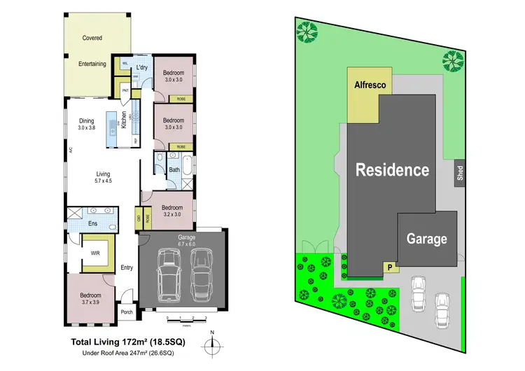 Floorplan of Homely house listing, 50 Collingwood Drive, Trafalgar VIC 3824