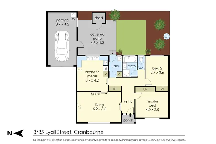 Floorplan of Homely unit listing, 3/35 Lyall Street, Cranbourne VIC 3977