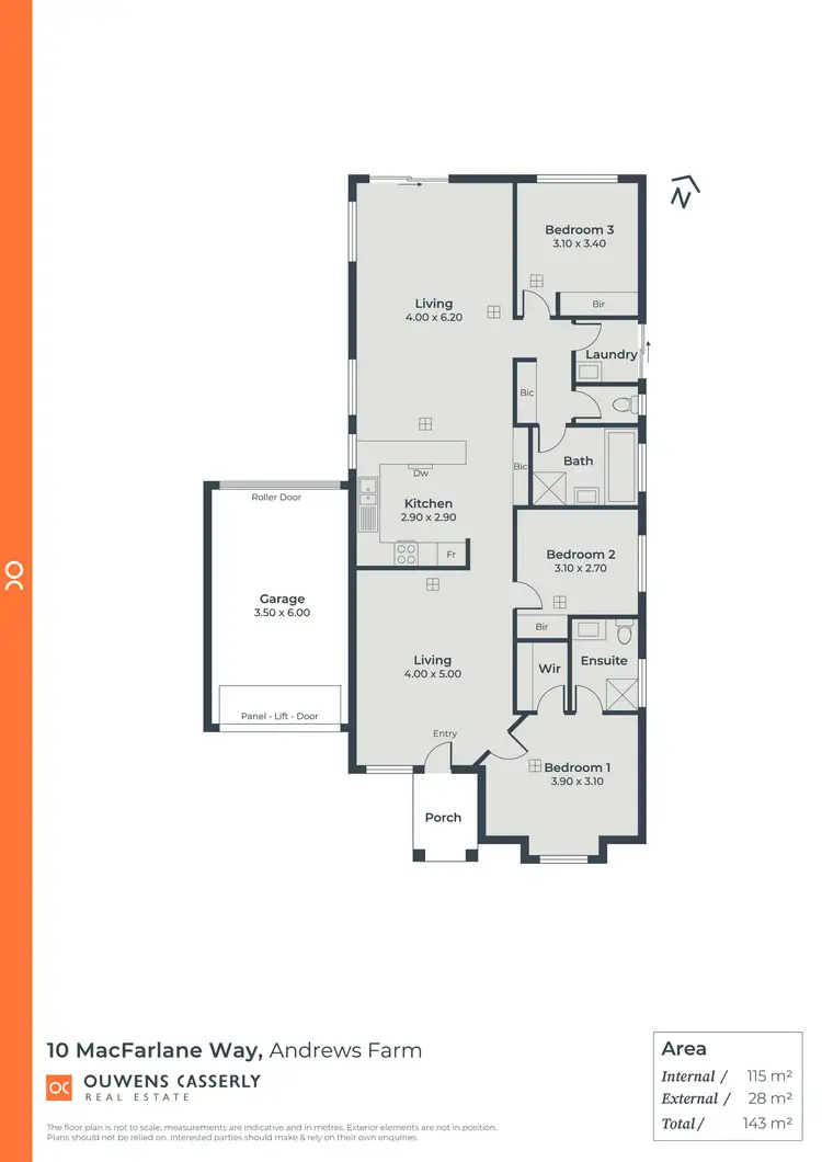 Floorplan of Homely house listing, 10 MacFarlane Way, Andrews Farm SA 5114