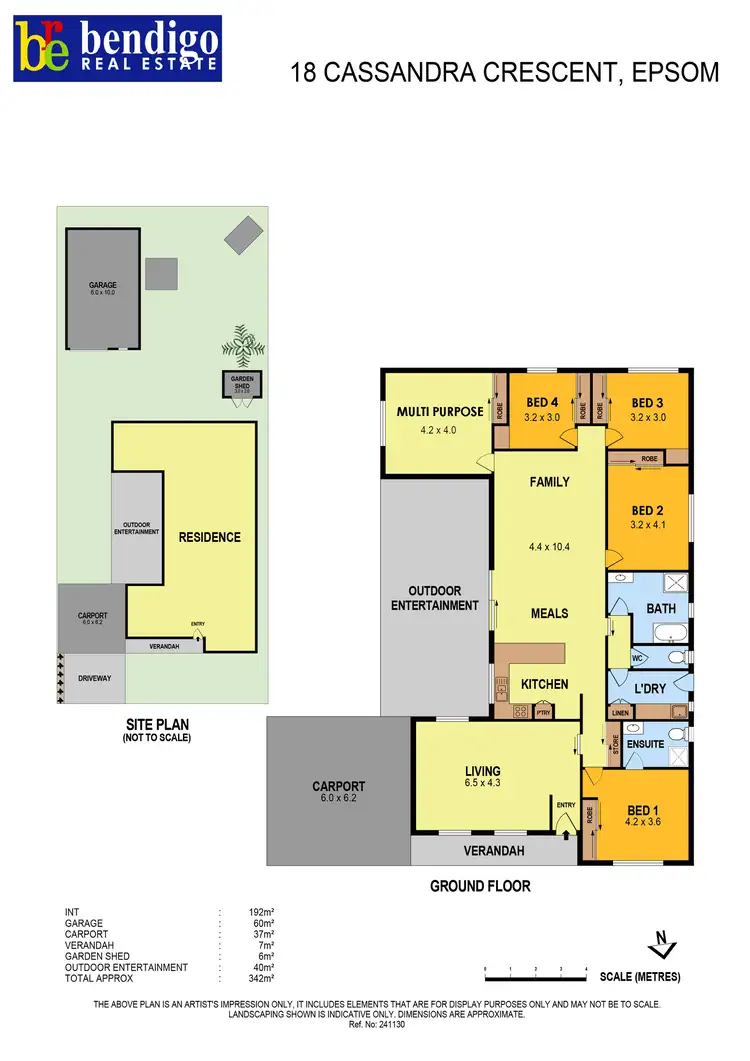 Floorplan of Homely house listing, 18 Cassandra Crescent, Epsom VIC 3551