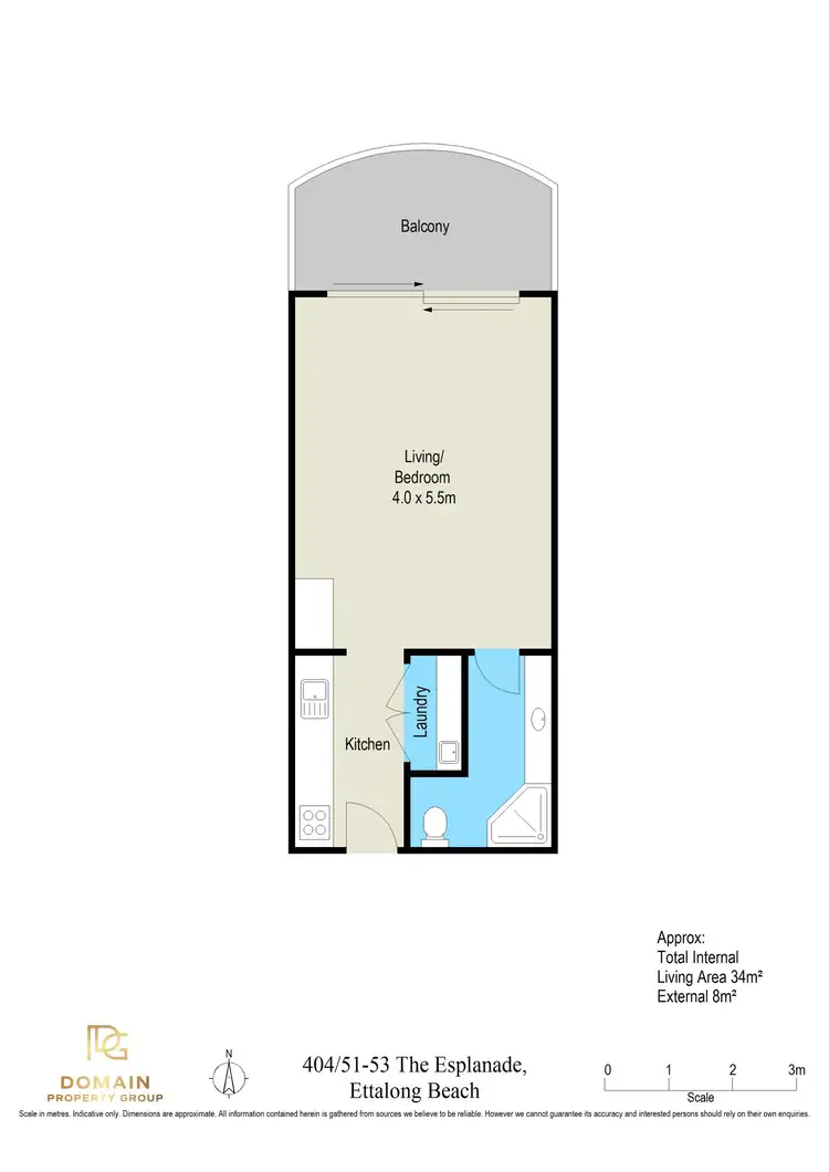 Floorplan of Homely apartment listing, 404/51-54 The Esplanade, Ettalong Beach NSW 2257