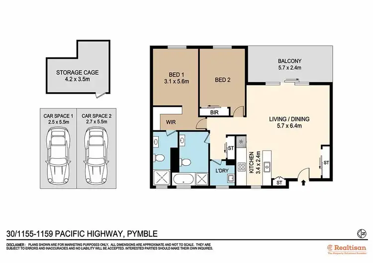 Floorplan of Homely apartment listing, 30/1155-1159 Pacific Highway, Pymble NSW 2073