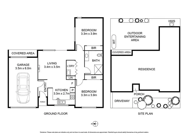 Floorplan of Homely townhouse listing, 1A Stork Avenue, Belmont VIC 3216