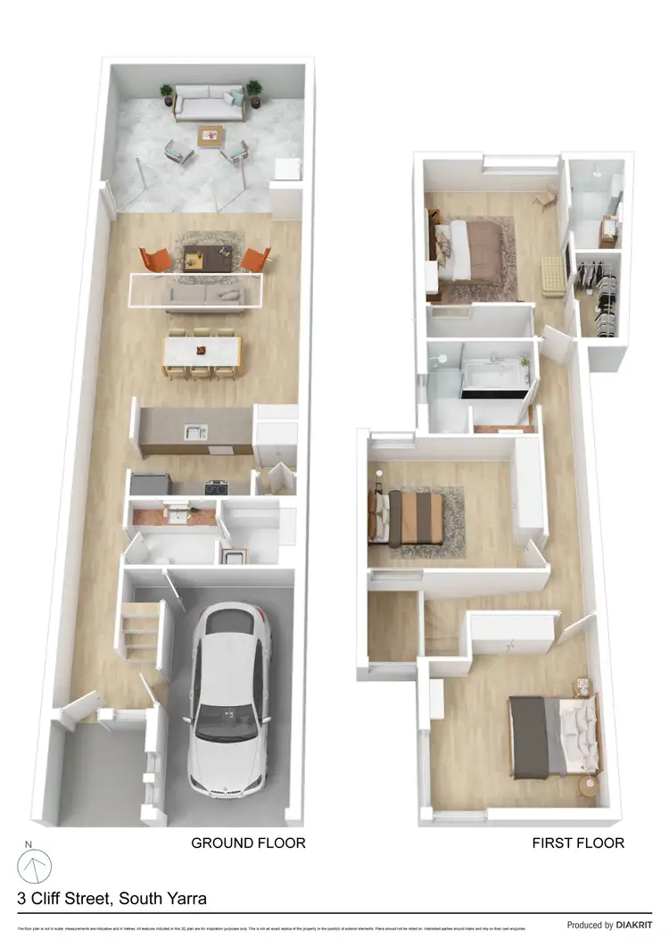 Floorplan of Homely townhouse listing, 3b Cliff Street, South Yarra VIC 3141