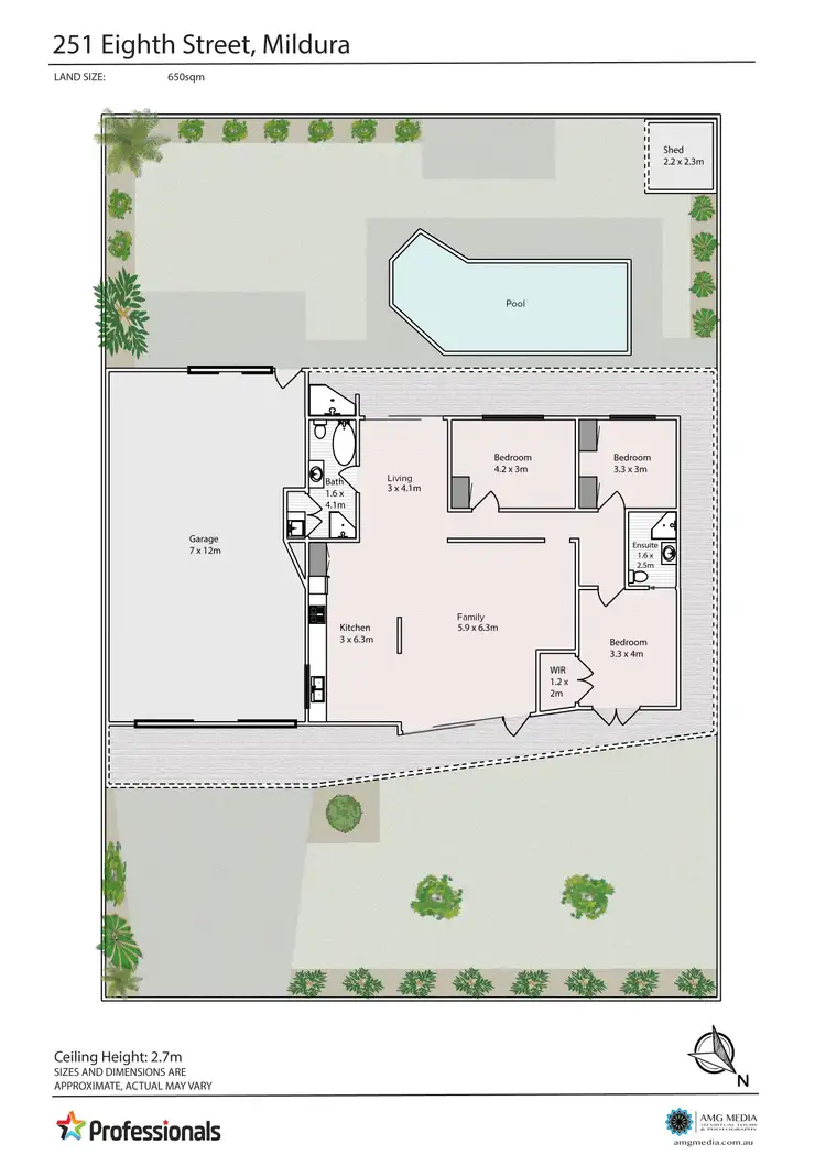 Floorplan of Homely house listing, 251 Eighth Street, Mildura VIC 3500