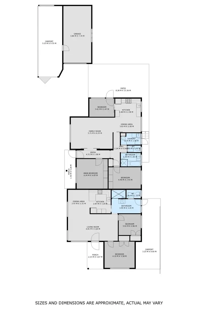 Floorplan of Homely block of units listing, 1&2/537 Ebden Street, South Albury NSW 2640