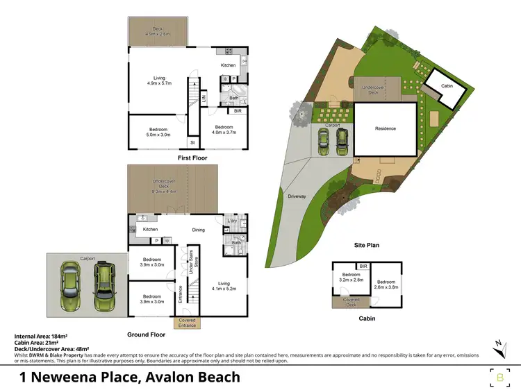 Floorplan of Homely house listing, 1 Neweena Place, Avalon Beach NSW 2107