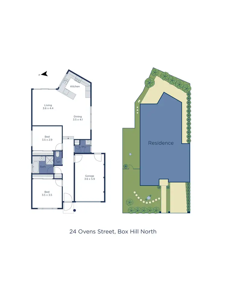 Floorplan of Homely house listing, 24 Ovens Street, Box Hill North VIC 3129