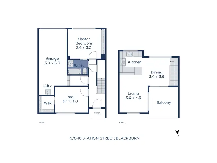 Floorplan of Homely unit listing, 5/6-10 Station Street, Blackburn VIC 3130