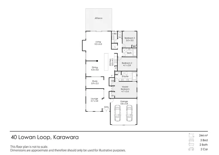 Floorplan of Homely house listing, 40 Lowan Loop, Karawara WA 6152