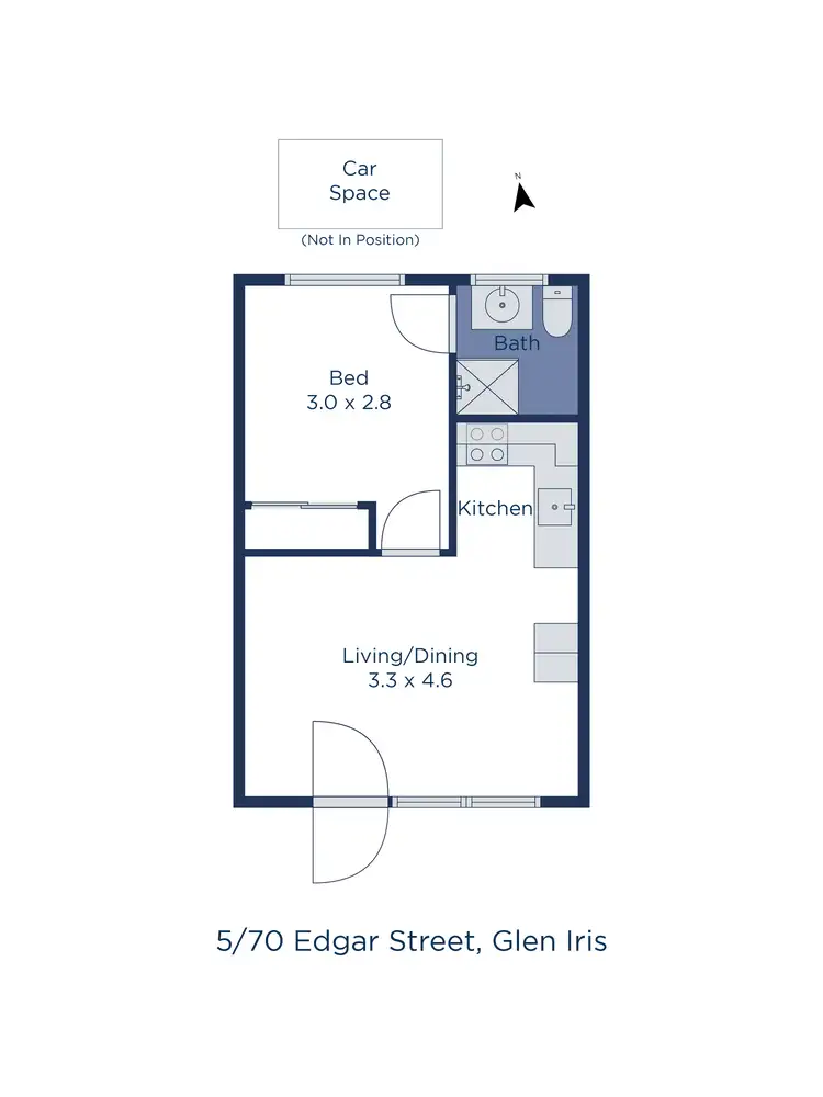 Floorplan of Homely unit listing, 5/70 Edgar Street, Glen Iris VIC 3146