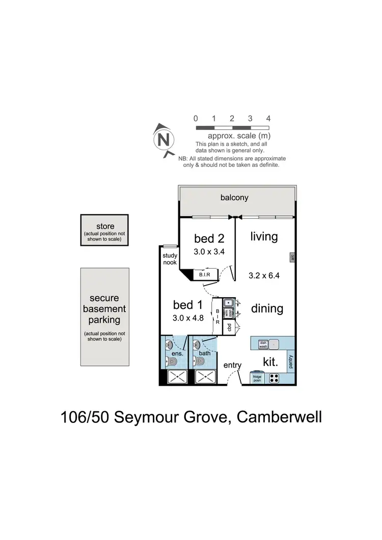 Floorplan of Homely apartment listing, 106/50 Seymour Grove, Camberwell VIC 3124