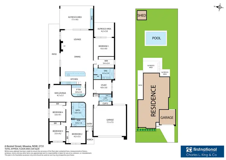 Floorplan of Homely house listing, 6 Kestrel Street, Moama NSW 2731