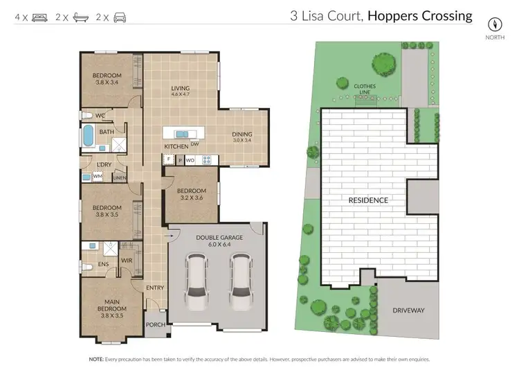 Floorplan of Homely house listing, 3 Lisa Court, Hoppers Crossing VIC 3029