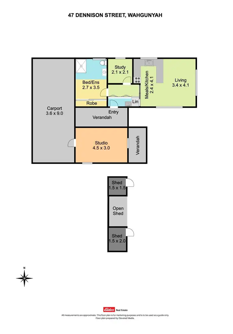 Floorplan of Homely house listing, 47 Dennison Street, Wahgunyah VIC 3687