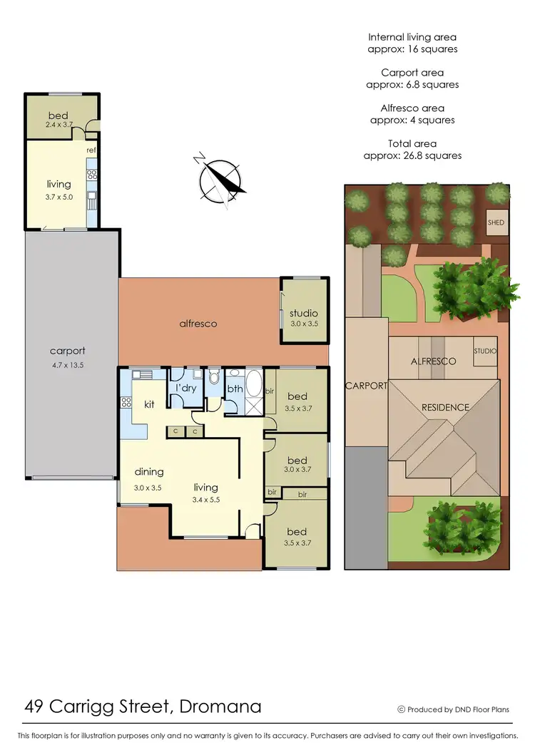 Floorplan of Homely house listing, 49 Carrigg Street, Dromana VIC 3936