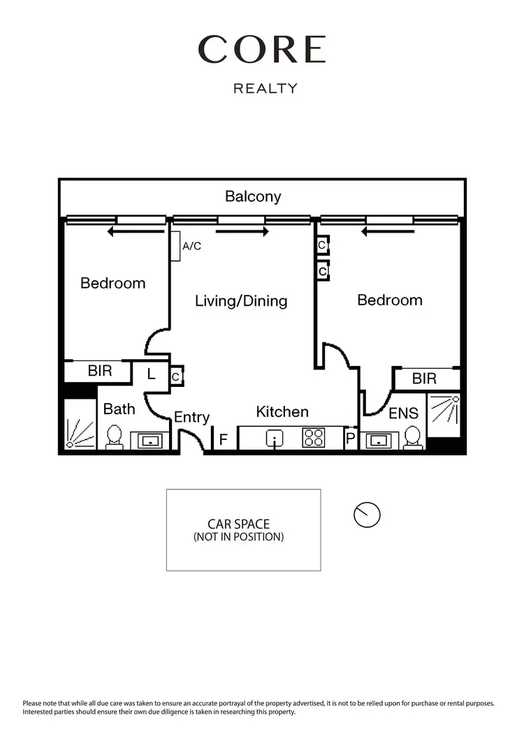 Floorplan of Homely apartment listing, 2905/8 Sutherland Street, Melbourne VIC 3000