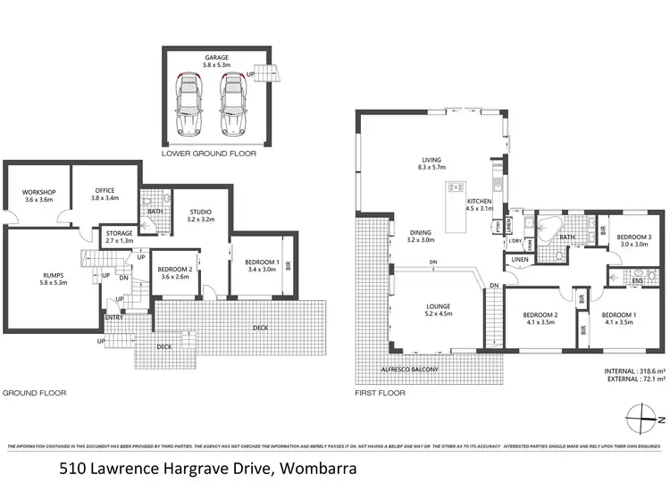 Floorplan of Homely house listing, 510 Lawrence Hargrave Drive, Wombarra NSW 2515