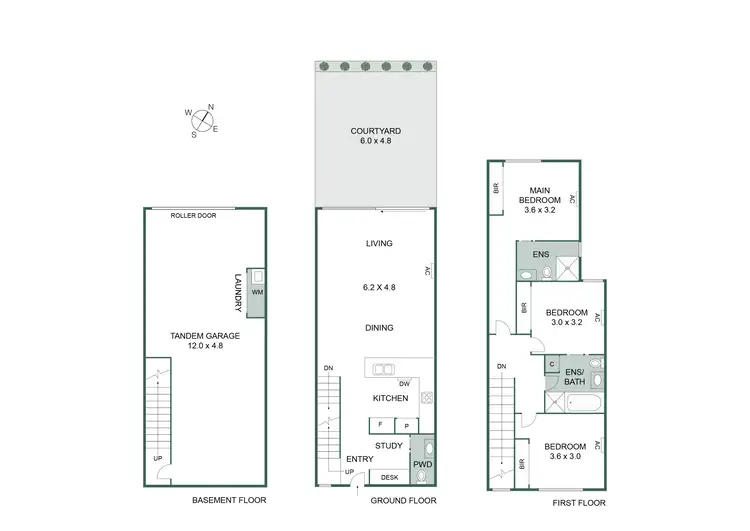 Floorplan of Homely townhouse listing, 2/4 Eurythmic Street, Mordialloc VIC 3195