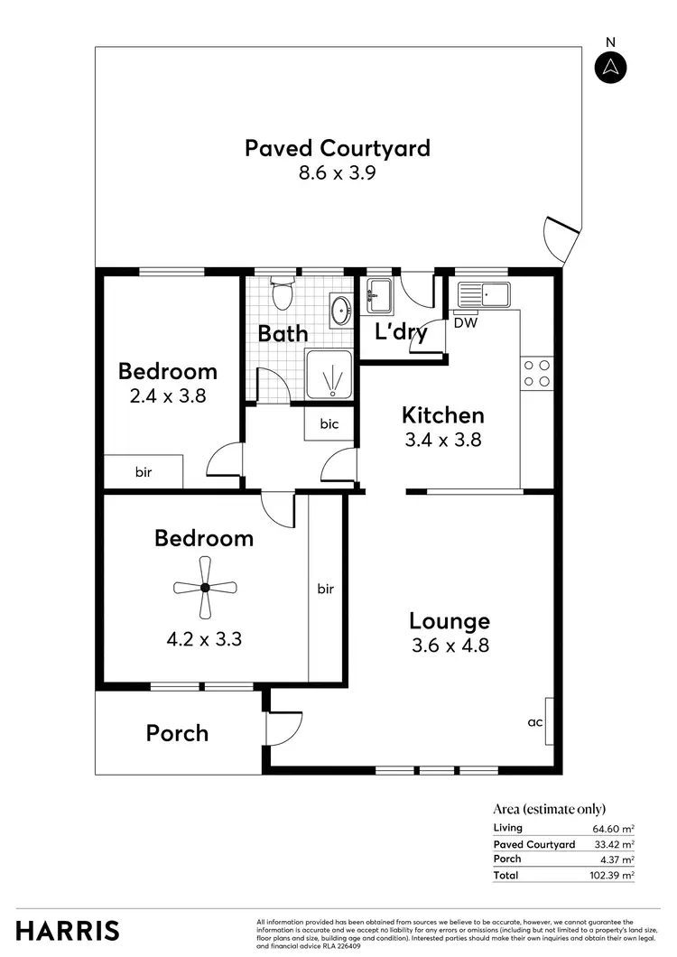 Floorplan of Homely unit listing, 5/23 William Street, Hawthorn SA 5062