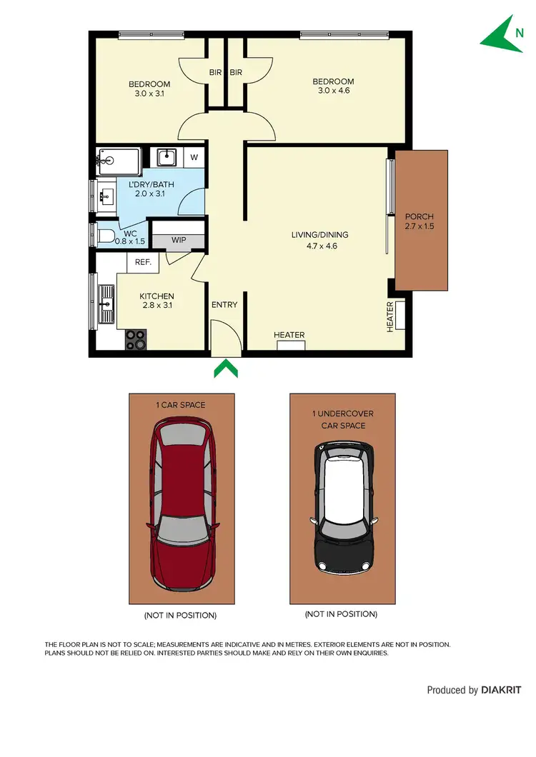 Floorplan of Homely unit listing, 1/25 Charles Street, St Albans VIC 3021