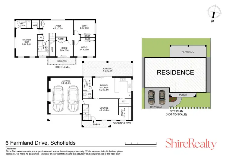 Floorplan of Homely house listing, 6 Farmland Drive, Schofields NSW 2762