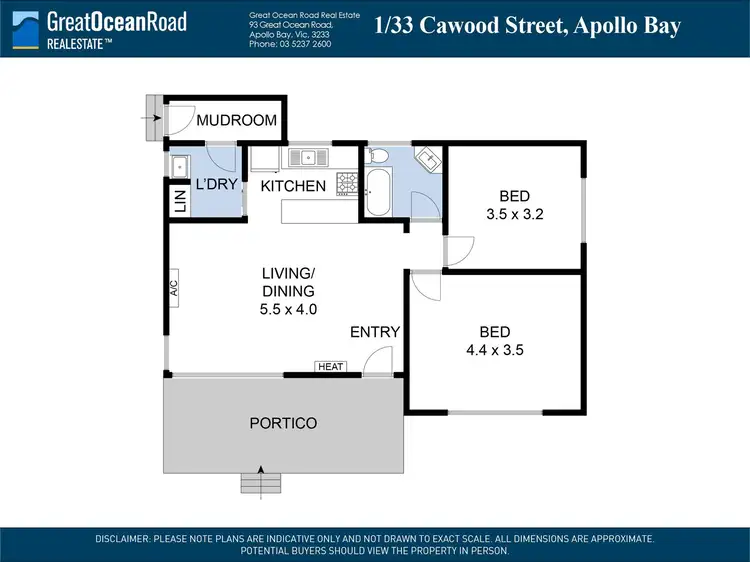 Floorplan of Homely house listing, 1/33 Cawood Street, Apollo Bay VIC 3233