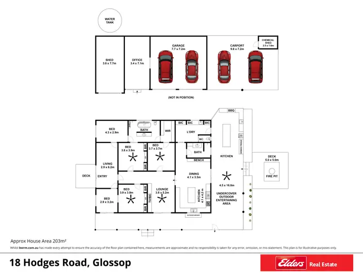 Floorplan of Homely house listing, 18 Hodges Road, Glossop SA 5344