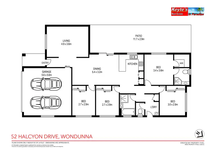 Floorplan of Homely house listing, 52 Halcyon Drive, Wondunna QLD 4655
