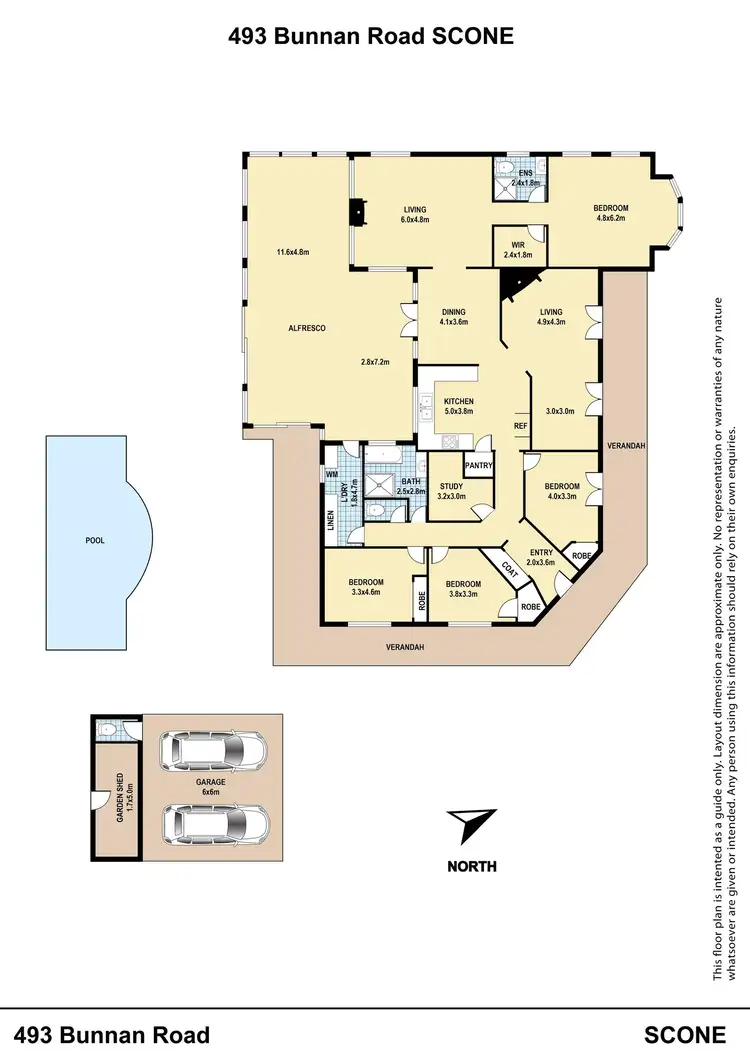 Floorplan of Homely land listing, 493 Bunnan Road, Scone NSW 2337