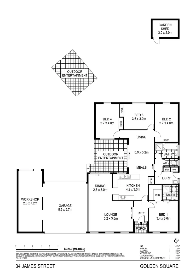 Floorplan of Homely house listing, 34 James Street, Strathdale VIC 3550