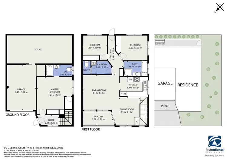 Floorplan of Homely townhouse listing, 1/6 Cupania Court, Tweed Heads West NSW 2485