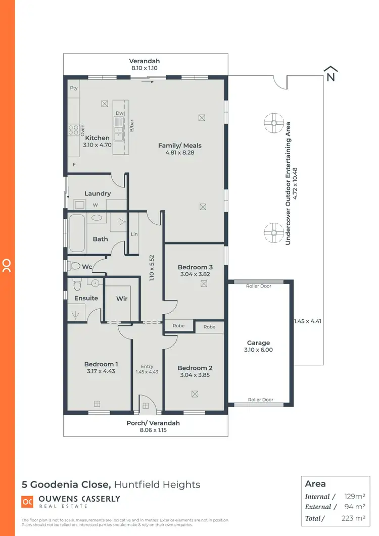Floorplan of Homely house listing, 5 Goodenia Close, Huntfield Heights SA 5163