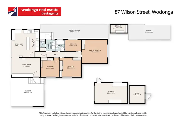 Floorplan of Homely house listing, 87 Wilson Street, Wodonga VIC 3690