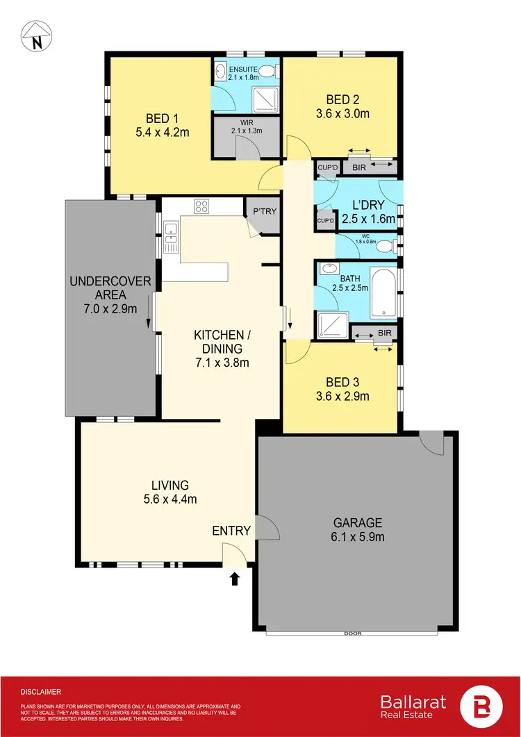Floorplan of Homely house listing, 3 Deakes Court, Sebastopol VIC 3356
