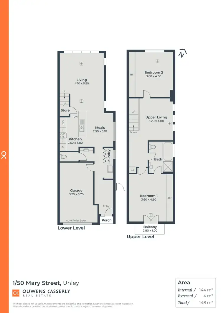 Floorplan of Homely townhouse listing, 1/50 Mary Street, Unley SA 5061