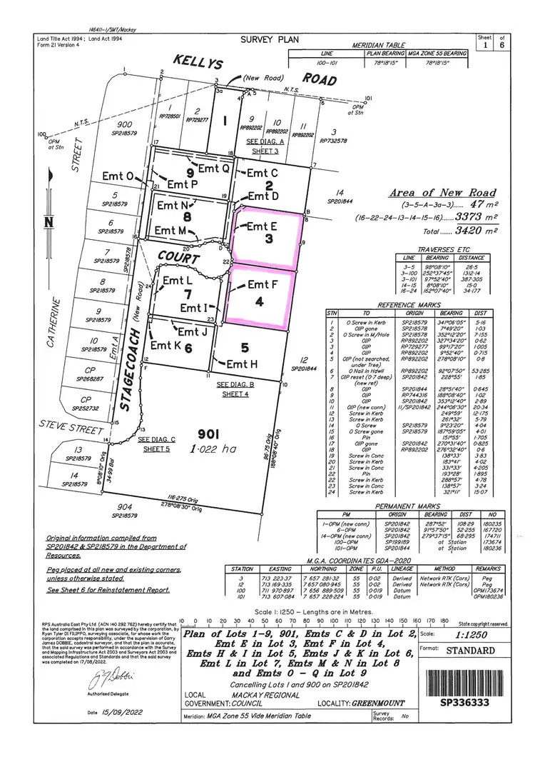 Floorplan of Homely land listing, Lots 3 & 4 Stagecoach Court, Walkerston QLD 4751
