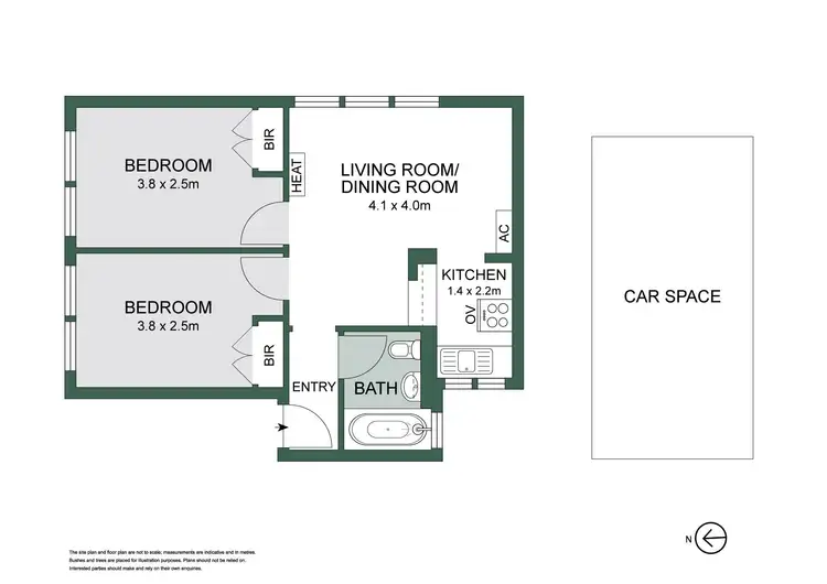 Floorplan of Homely apartment listing, 9/10 Mountain Street, South Melbourne VIC 3205