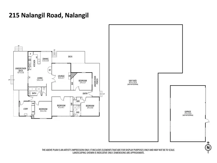 Floorplan of Homely rural property listing, 215 Nalangil Road, Nalangil VIC 3249