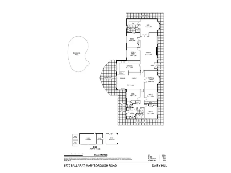 Floorplan of Homely rural property listing, 5770 Ballarat - Maryborough Road, Daisy Hill VIC 3465
