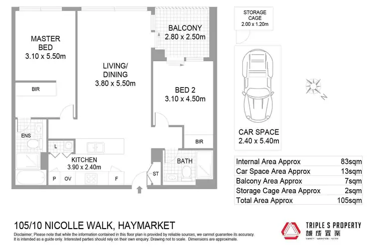 Floorplan of Homely apartment listing, 105/10 Nicolle Walk, Haymarket NSW 2000