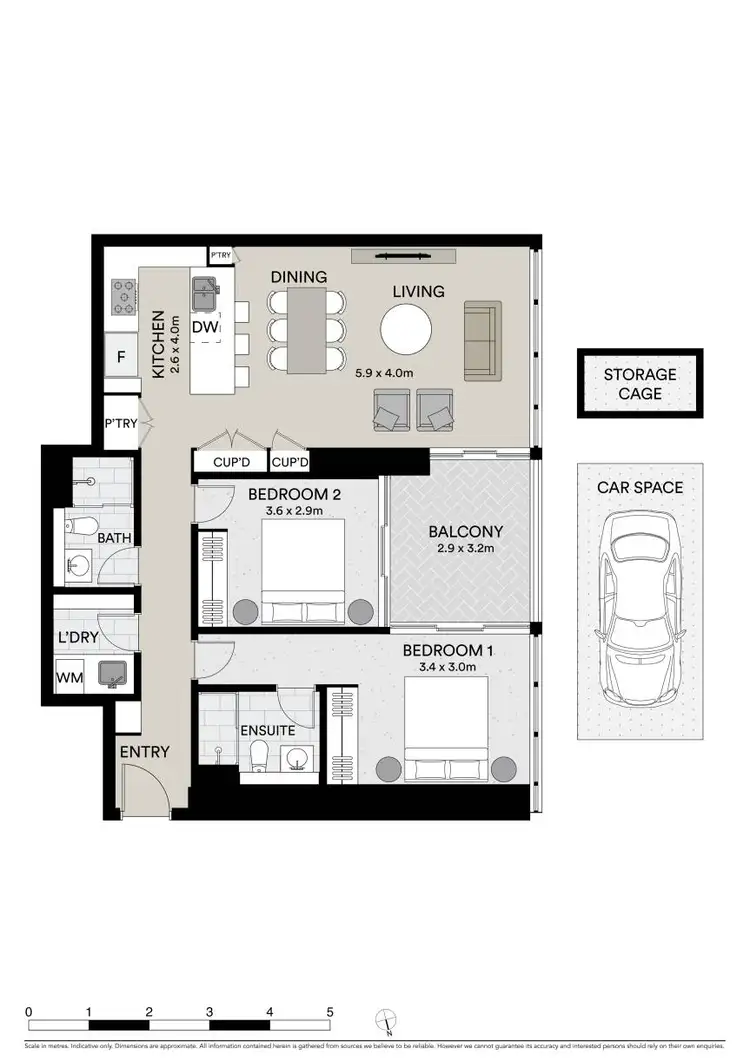 Floorplan of Homely apartment listing, 3004/36 Walker Street, Rhodes NSW 2138