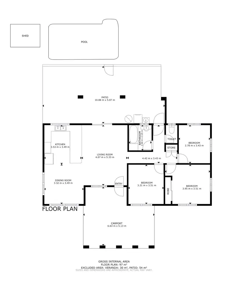 Floorplan of Homely house listing, 10 Talaroo Street, Edmonton QLD 4869
