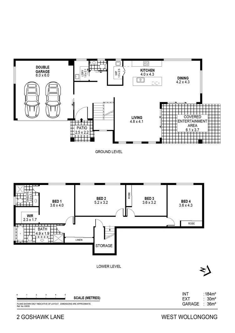 Floorplan of Homely house listing, 5 Goshawk Place, West Wollongong NSW 2500